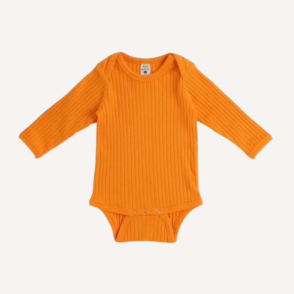NWT Kate Quinn Marmalade Orange Ribbed Long Sleeve Bodysuit and Panda Pant - Picture 5 of 6